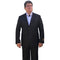 Alberto Nardoni Black Two Button Side Vented Linen Suit
