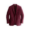 Alberto Nardoni Burgundy Two Buttons Cashmere Wool Blazer