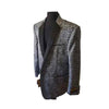 Alberto Nardoni Charcoal Blazer Men's Shiny Paisley Jacket