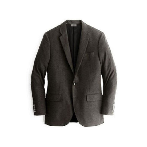 Alberto Nardoni Chocolate Notch Lapel Cashmere Wool Blazer