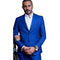 Alberto Nardoni Dark Royal Blue Indigo Cobalt Blue Vested Suits