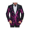 Alberto Nardoni Fuchsia Black Lapel Sport Jacket