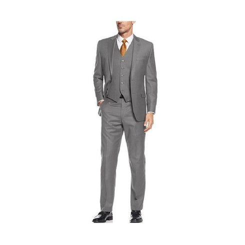 Alberto Nardoni Gray Notch Lapel European Fit Slim Suit