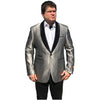 Alberto Nardoni Gray One Button Besom Ticket Pocket Suit
