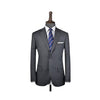 Alberto Nardoni Gray Two Button Side Vents Linen Overcoat