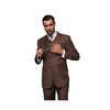 Alberto Nardoni Light Brown Dark Rust Copper Coffee Suit