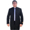 Alberto Nardoni Mandarin Banded Collar Black Suit