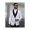 Alberto Nardoni Mens Blazer Shawl Lapel White Sport Coat