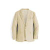 Alberto Nardoni Mens Brand Beige Two Buttons Linen Blazer