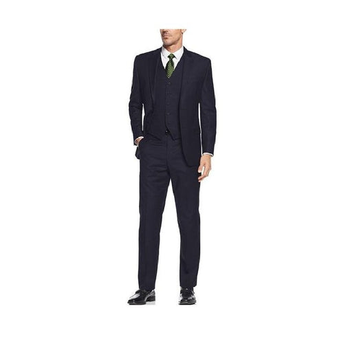 Alberto Nardoni Navy Notch Lapel European Fit Slim Suit
