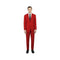 Alberto Nardoni Notch Lapel Classic Fit Suit In Red