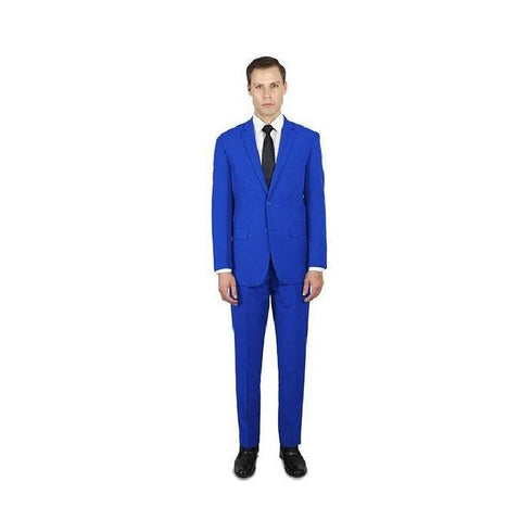 Alberto Nardoni Notch Lapel Classic Fit Suit In Royal