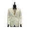 Alberto Nardoni Notch Lapel Linen White Overcoat