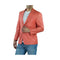 Alberto Nardoni One Ticket Pocket Coral Linen Blazer