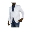 Alberto Nardoni One Ticket Pocket White Linen Blazer