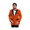 Alberto Nardoni Orange Velour Blazer Tuxedo Sport Coat