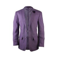 Alberto Nardoni Purple Linen Fashionable Blazer for men