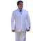 Alberto Nardoni White Three Button Side Vented Linen Suit