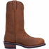 Dan Post Men’s Albuquerque 12 Round Toe Mid Brown and Tan Leather Cowboy Boot