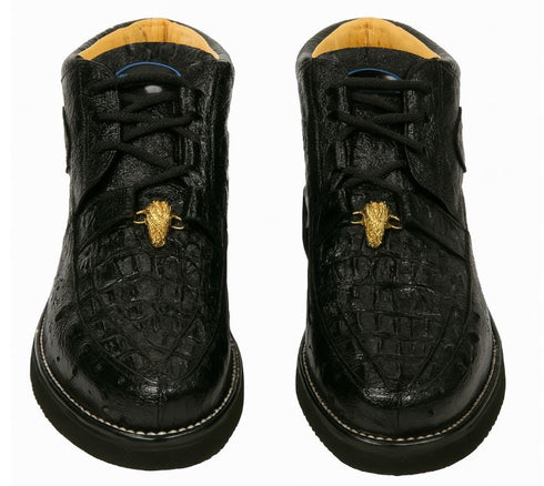 Men's Wild West Boots Caiman and Ostrich Skin Shoe 2ZA050205