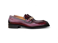 Carrucci Amber Patent Leather Chain Loafers