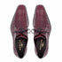 Anderson Burgundy Genuine Crocodile Lace-Up By Mezlan Made In Spain Brand