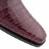 Mezlan Anderson Burgundy Genuine Crocodile Lace-Up