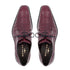 Men's Crocodile Lace Up Anderson Burgundy By Mezlan Made In Spain Brand