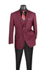 Regular Fit Blazer 2 Button in Burgundy