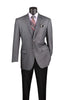 Regular Fit Blazer 2 Button in Medium Gray