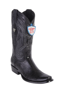 Wild West Botas de Armadillo Horma Dubai Toe Black