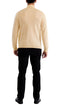 MENS BEIGE PULLOVER TURTLENECK SWEATER