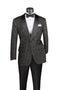 Black Regular Fit Blazer Shawl Lapel with Matching Bow Tie