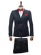 Double Breasted Tuxedo Suit - Slim fitted Suit - Black Suit - Shawl Collar