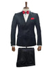 Double Breasted Tuxedo Suit - Slim fitted Suit - Black Suit - Shawl Collar