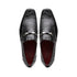 Marco Di Milano Fabro Men's Shoes Black Exotic Crocodile Horsebit Loafers