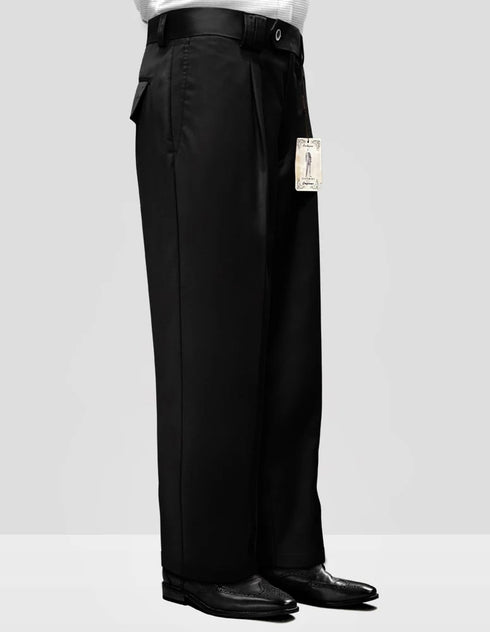 Statement Clothing | Solid Color Wide Leg Pants Black