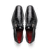 Marco Di Milano Rovigo Men' Shoes Black Genuine Caiman Crocodile Dress Single Monk-strap Loafers