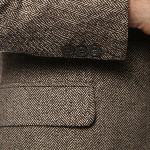 1920's Men's Clothing - Tweed Suit - Herringbone 1920s Mens Suit - Vintage Suit