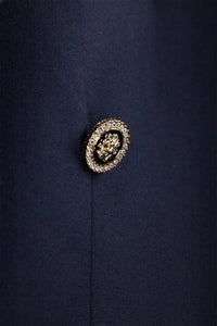 Midnight Navy Modern Fit Double-Breasted Tuxedo Blazer