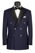 Midnight Navy Modern Fit Double-Breasted Tuxedo Blazer