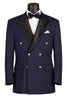 Midnight Navy Modern Fit Double-Breasted Tuxedo Blazer
