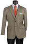 Men's Two Button Modern Fit Sport Coat Blazer in Olive Green Houndstooth