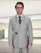 2PC Italian Super 200's Wool Suit Modern Fit in Gray