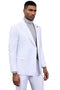 White Wedding Suit For Men - Perfect For Groom - Men's Designer Stacy Adams Classic Double Breasted Suit In White
