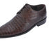 Los Altos Men's Brown Crocodile Shoes Italian Toe Gator Shoes