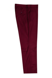 Men's Two Button Vested Stacy Adams Basic Burgundy Suit