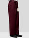 Statement Clothing | Solid Color Wide Leg Pants Burgundy