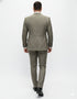 Statement Suits - Wool Suits - Peak Lapel Suits - Ticket Pocket - Modern Fit - Olive Suit
