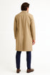 Mens Beige Trench Coat – Classic Long Overcoat with Button Front - Raincoat in Khaki Color